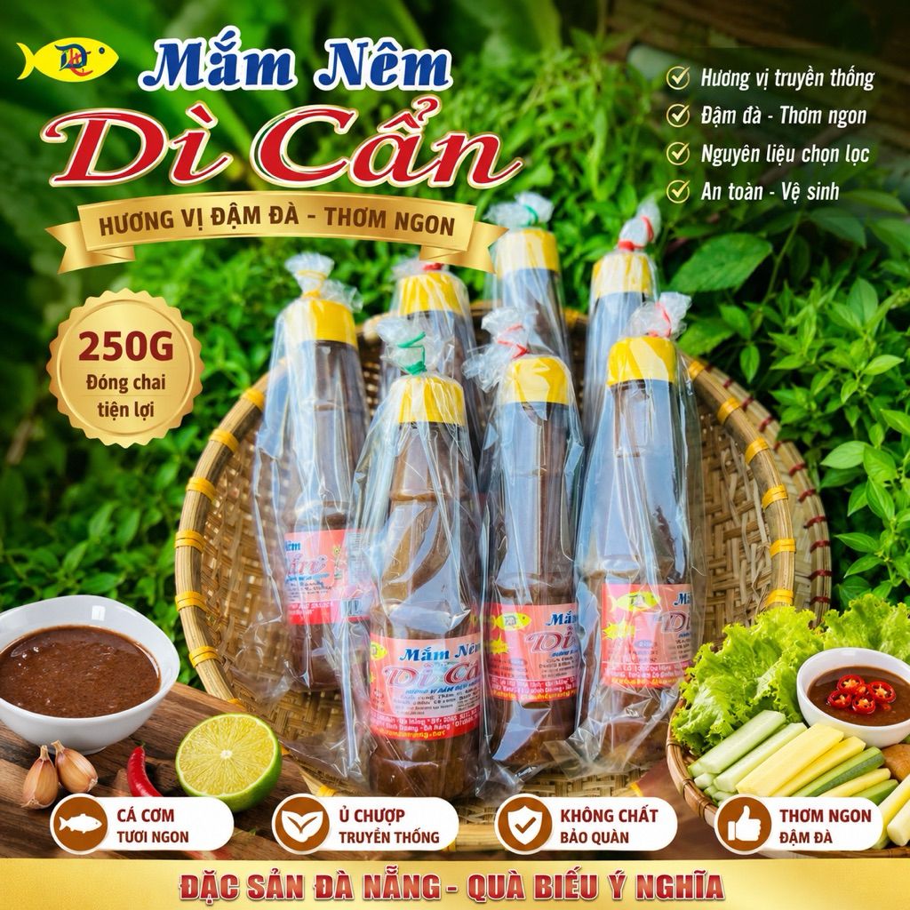 Mắm nêm Dì Cẩn 250g hàng chính hãng