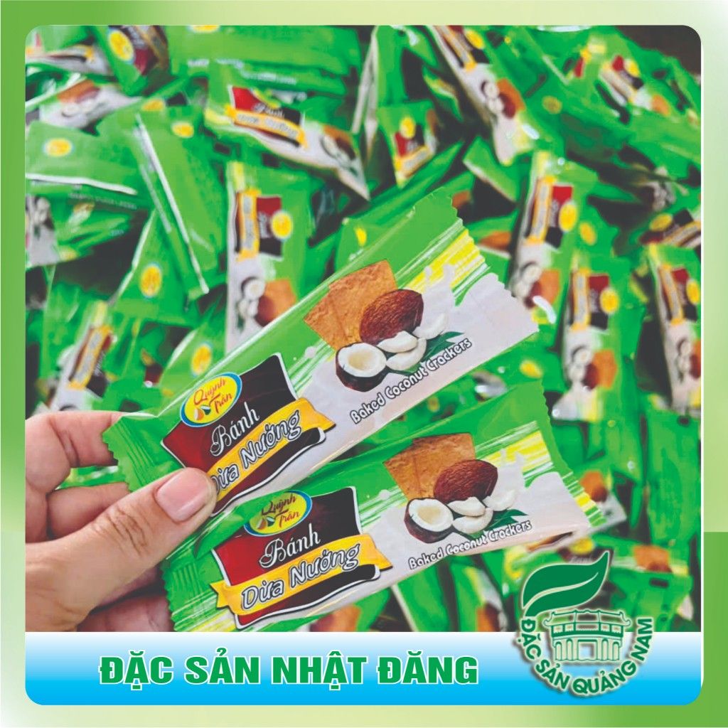 500g (40 cái) bánh dừa Quỳnh Trân thơm, giòn- đặc sản Quảng Nam